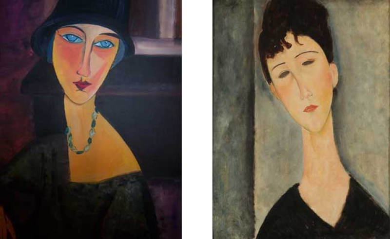 Día de la Mujer evocando los retratos de Modigliani
