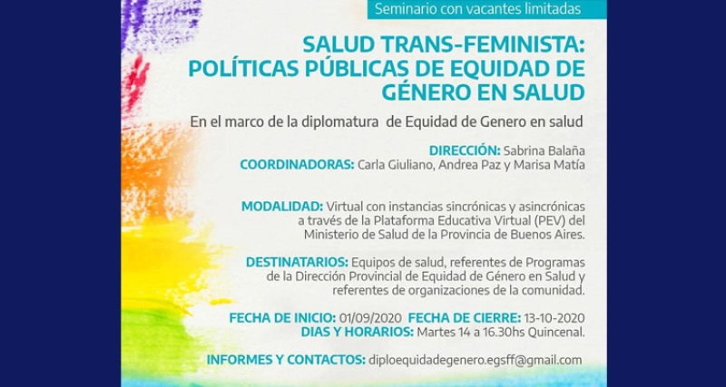 Seminario sobre políticas públicas de equidad de género en salud