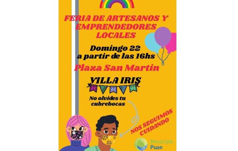Este domingo: Feria de artesanos y emprendedores en Villa Iris