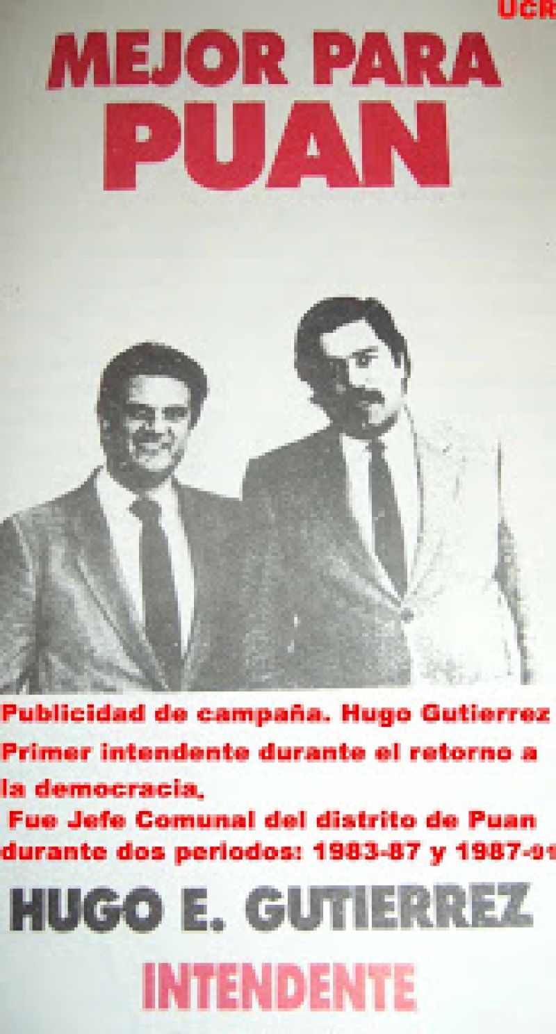 Hace 37 años Hugo Gutiérrez asumía la intendencia