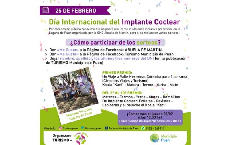 Sorteos en el marco del Día Internacional del Implante Coclear