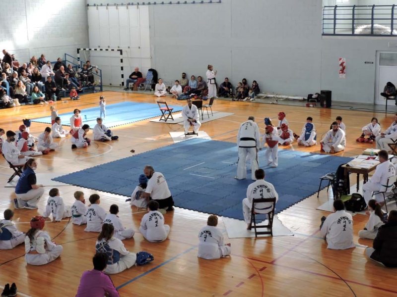 El Polideportivo fue sede de un encuentro regional de Taekwondo