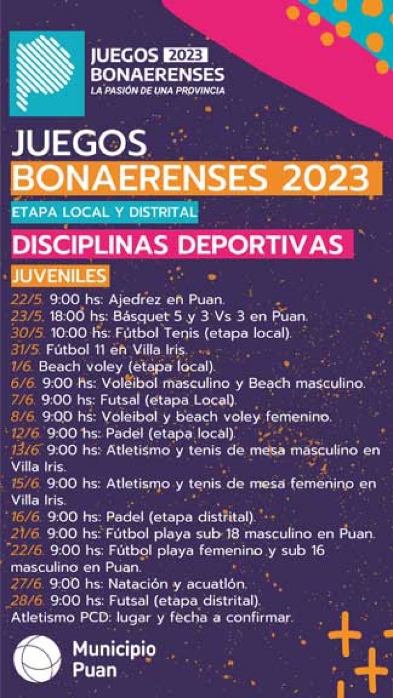 Con más de 1300 inscriptos: Abre la etapa municipal de los Juegos Bonaerenses